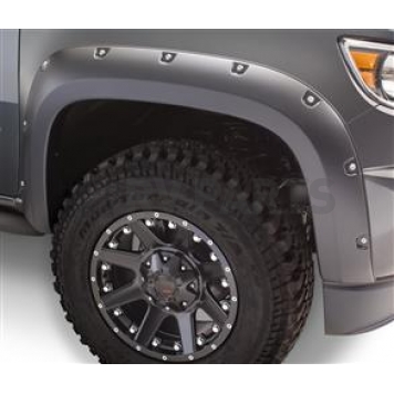 Bushwacker Fender Flare - Black Dura-Flex 2000 ABS Smooth Plastic Matte Set Of 2 - 4013702