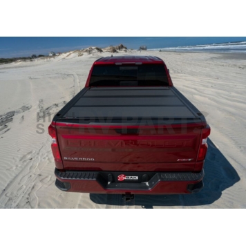 BAK Industries Tonneau Cover Hard Folding Black Matte Aluminum - 448135-6