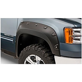Bushwacker Fender Flare - Black Dura-Flex 2000 ABS Smooth Plastic Matte Set Of 2 - 4010902