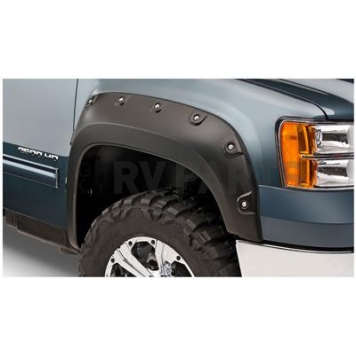 Bushwacker Fender Flare - Black Dura-Flex 2000 ABS Smooth Plastic Matte Set Of 2 - 4010902