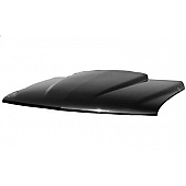 Harwood Fiberglass Hood - Cowl Induction Gloss Fiberglass Black - B48101