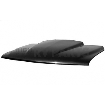 Harwood Fiberglass Hood - Cowl Induction Gloss Fiberglass Black - B48101