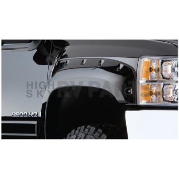 Bushwacker Fender Flare - Black Dura-Flex 2000 ABS Smooth Plastic Matte Set Of 2 - 4009702