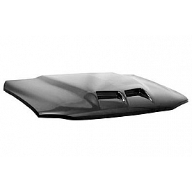 Harwood Fiberglass Hood - Ram Air Gloss Fiberglass Black - B49102