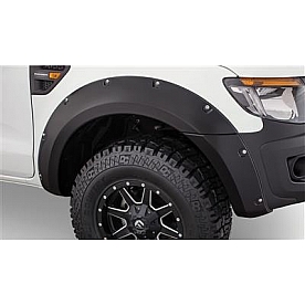 Bushwacker Fender Flare - Black Dura-Flex 2000 TPO Smooth Plastic Matte Set Of 2 - 4010202