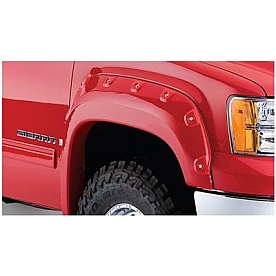 Bushwacker Fender Flare - Black Dura-Flex 2000 ABS Smooth Plastic Matte Set Of 2 - 4010502