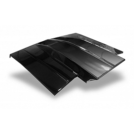 Harwood Fiberglass Hood - Windshield Cowl  Fiberglass Black - 41204