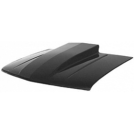 Harwood Fiberglass Hood - Cowl Induction Gloss Fiberglass Black - 47204