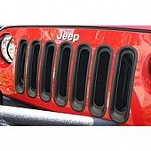Rugged Ridge Grille Insert - Bar  Black Aluminum - 1130630