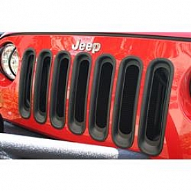 Rugged Ridge Grille Insert - Bar  Black Aluminum - 1130630