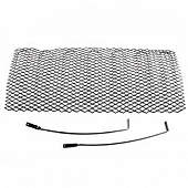 Rugged Ridge Grille Insert - Mesh Rectangular Black Gloss Powder Coated Stainless Steel - 1140131