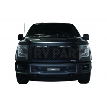 Putco Grille Insert - Black Powder Coated Aluminum Rectangular - 270545BL-2