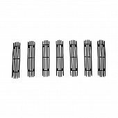 Paramount Automotive Grille Insert - Black Gloss Aluminum 4 Millimeter Vertical Style - 300105B