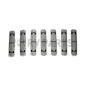 Paramount Automotive Grille Insert - Black Gloss Aluminum 4 Millimeter Vertical Style - 300105B