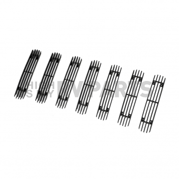 Paramount Automotive Grille Insert - Black Gloss Aluminum 4 Millimeter Vertical Style - 300105B-2