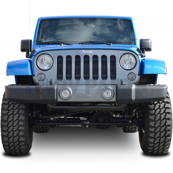 Paramount Automotive Grille Insert - Black Gloss Aluminum 4 Millimeter Vertical Style - 300105B-3