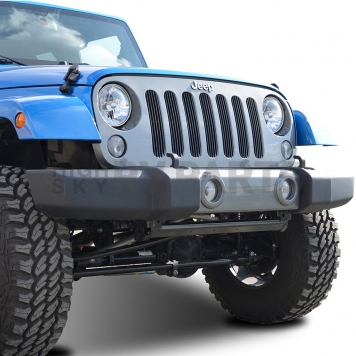 Paramount Automotive Grille Insert - Black Gloss Aluminum 4 Millimeter Vertical Style - 300105B-4