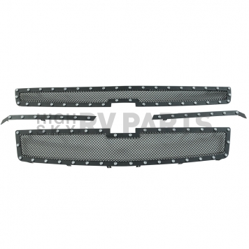 Paramount Automotive Grille Insert - Black Textured Powder Coated Stainless Steel - 460780