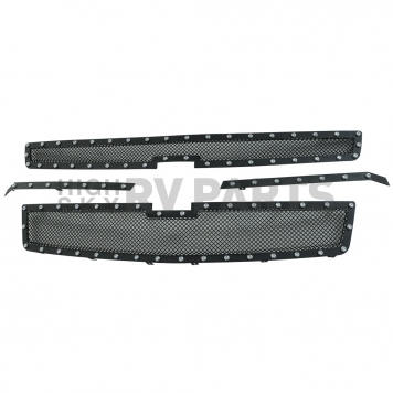 Paramount Automotive Grille Insert - Black Textured Powder Coated Stainless Steel - 460780-1