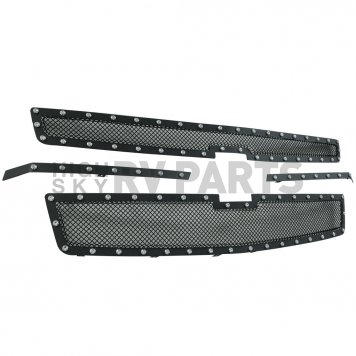 Paramount Automotive Grille Insert - Black Textured Powder Coated Stainless Steel - 460780-2
