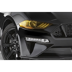 GT Styling Headlight Cover - Acrylic Transparent Yellow Full Cover Set Of 2 - GT0995Y
