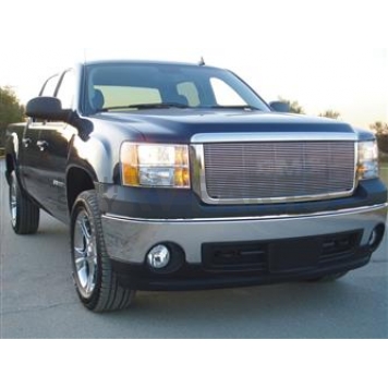 T-Rex Truck Products Grille Insert - Horizontal Bar Rectangular Polished Aluminum - 20205