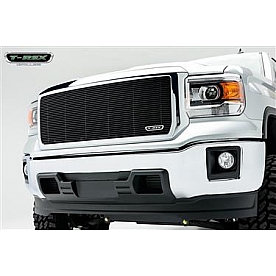 T-Rex Truck Products Grille Insert - Bar Rectangular Black Powder Coated Aluminum - 20208B