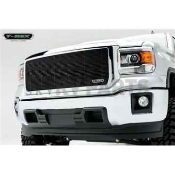 T-Rex Truck Products Grille Insert - Bar Rectangular Black Powder Coated Aluminum - 20208B