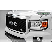 T-Rex Truck Products Grille Insert - Horizontal Bar Rectangular Black Powder Coated Aluminum - 20371B