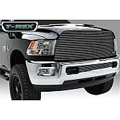 T-Rex Truck Products Grille Insert - Horizontal Bar Rectangular Black Powder Coated Aluminum - 20452B