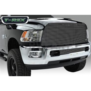 T-Rex Truck Products Grille Insert - Horizontal Bar Rectangular Black Powder Coated Aluminum - 20452B