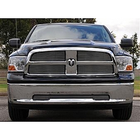T-Rex Truck Products Grille Insert - Horizontal Bar Rectangular Polished Aluminum - 21456