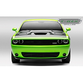 T-Rex Truck Products Grille Insert - Horizontal Bar Rectangular Black Powder Coated Aluminum - 6214181