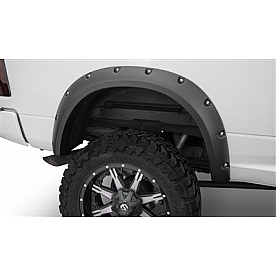 Bushwacker Fender Flare - Black Dura-Flex 2000 ABS Smooth Plastic Matte Set Of 2 - 5005202