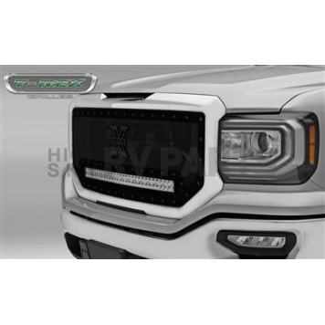T-Rex Truck Products Grille Insert - Mesh Rectangular Black Powder Coated Mild Steel - 6312131BR