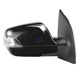 K-Source Exterior Mirror Electric Rectangular Black Single - 75023K