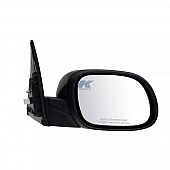 K-Source Exterior Mirror Electric Rectangular Black Single - 75031K