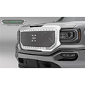 T-Rex Truck Products Grille Insert - Mesh Rectangular Polished Stainless Steel - 6712130