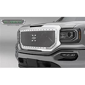 T-Rex Truck Products Grille Insert - Mesh Rectangular Polished Stainless Steel - 6712130