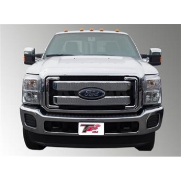 TFP (International Trim) Grille Insert - Mesh Rectangular ABS Plastic Chrome Plated - 68216GI