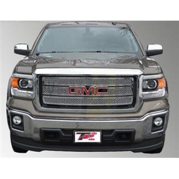 TFP (International Trim) Grille Insert - Mesh Trapezoid ABS Plastic Chrome Plated - 68266GI