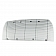 Paramount Automotive Grille Insert - Polished Aluminum Horizontal Bar - 380313