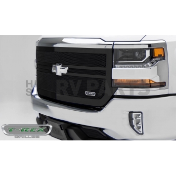 T-Rex Truck Products Grille Insert - Mesh Rectangular Black Powder Coated Steel - 51133