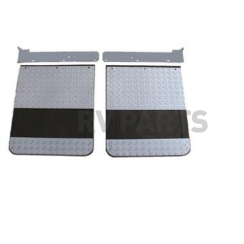 Go Industries Mud Flap - Black Rubber Set Of 2 - D728SET