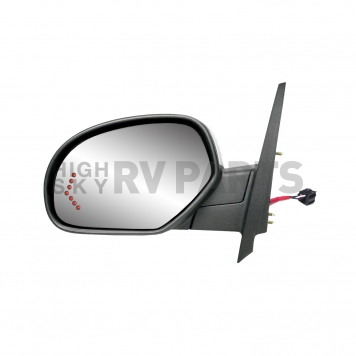 K-Source Exterior Mirror Electric OEM Black Single - 62154G