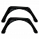 Paramount Automotive Fender Black Steel Powder Coated Single - 510208