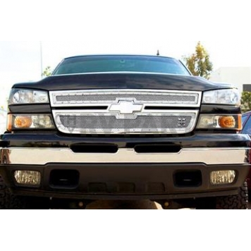 T-Rex Truck Products Grille Insert - Mesh Rectangular Polished Stainless Steel - 6711060