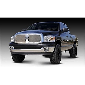 T-Rex Truck Products Grille Insert - Mesh Rectangular Polished Stainless Steel - 6714670