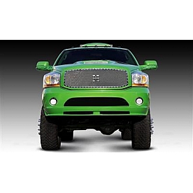T-Rex Truck Products Grille Insert - Mesh Rectangular Polished Stainless Steel - 6714590