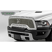 T-Rex Truck Products Grille Insert - Mesh Rectangular Polished Stainless Steel - 6714640